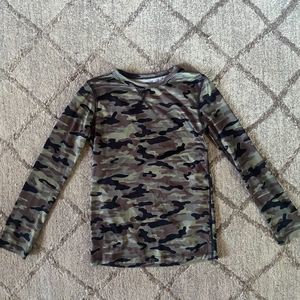 CAMO LONG SLEEVE SWIM SHIRT SIZE LARGE